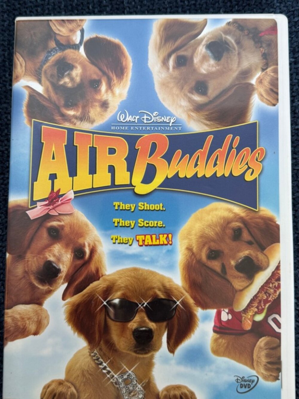 Disney AIR BUDDIES Movie DVD Talking Dogs Family Film Español Francais